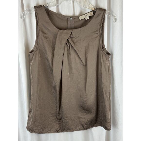 Ann Taylor LOFT Sleeveless Blouse, Mauve, Sz: MP, 65-13 - Picture 2 of 13